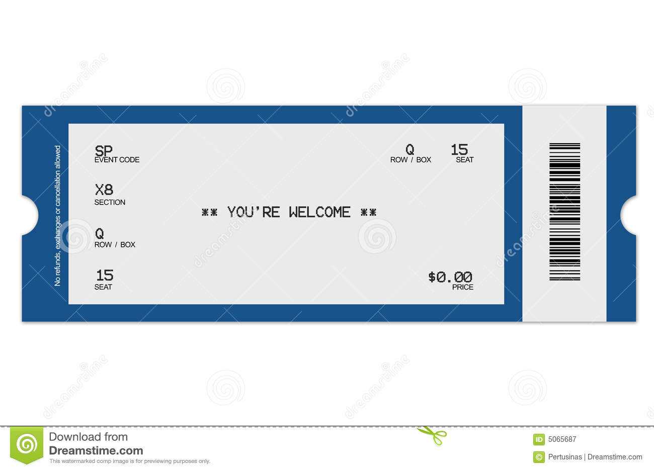 Blank Event Tickets – Dalep.midnightpig.co Within Blanks Usa Templates