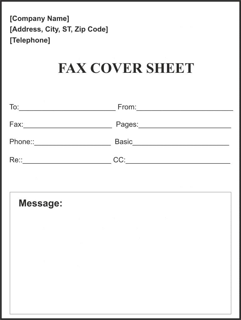 Blank Fax Template – Calep.midnightpig.co For Fax Template Word 2010