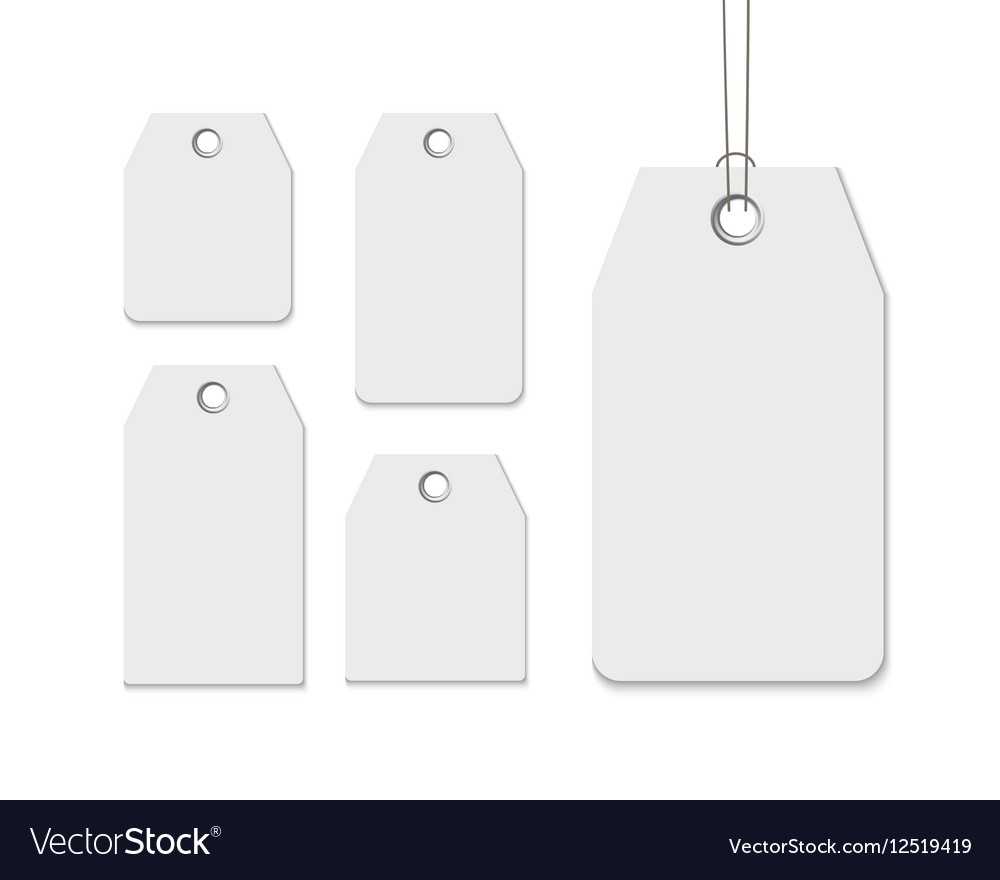Blank Labels Template Price Tags Set Realistic With Regard To Blank Suitcase Template