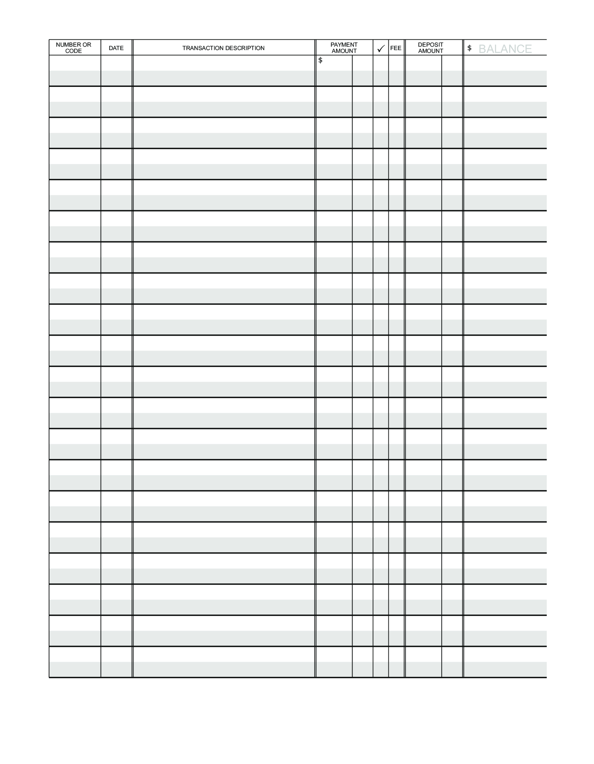 Blank Ledger Paper | Templates At Allbusinesstemplates Intended For Blank Ledger Template