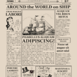 Blank Old Newspaper Template Within Old Newspaper Template Word Free