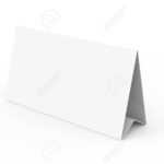 Blank Paper Tent Template, White Tent Card With Empty Space In.. Inside Blank Tent Card Template