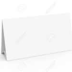 Blank Paper Tent Template, White Tent Card With Empty Space In.. pertaining to Blank Tent Card Template