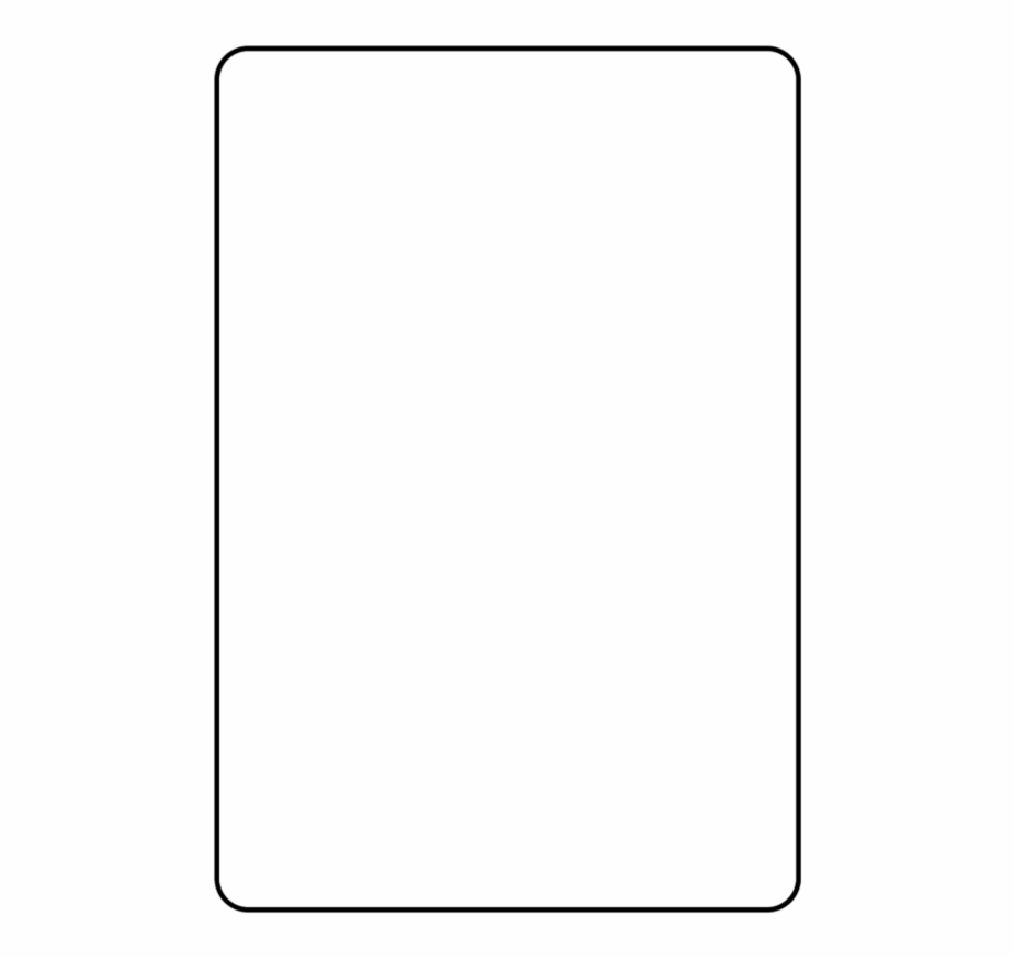 Blank Playing Card Template Parallel - Clip Art Library In Blank Playing Card Template
