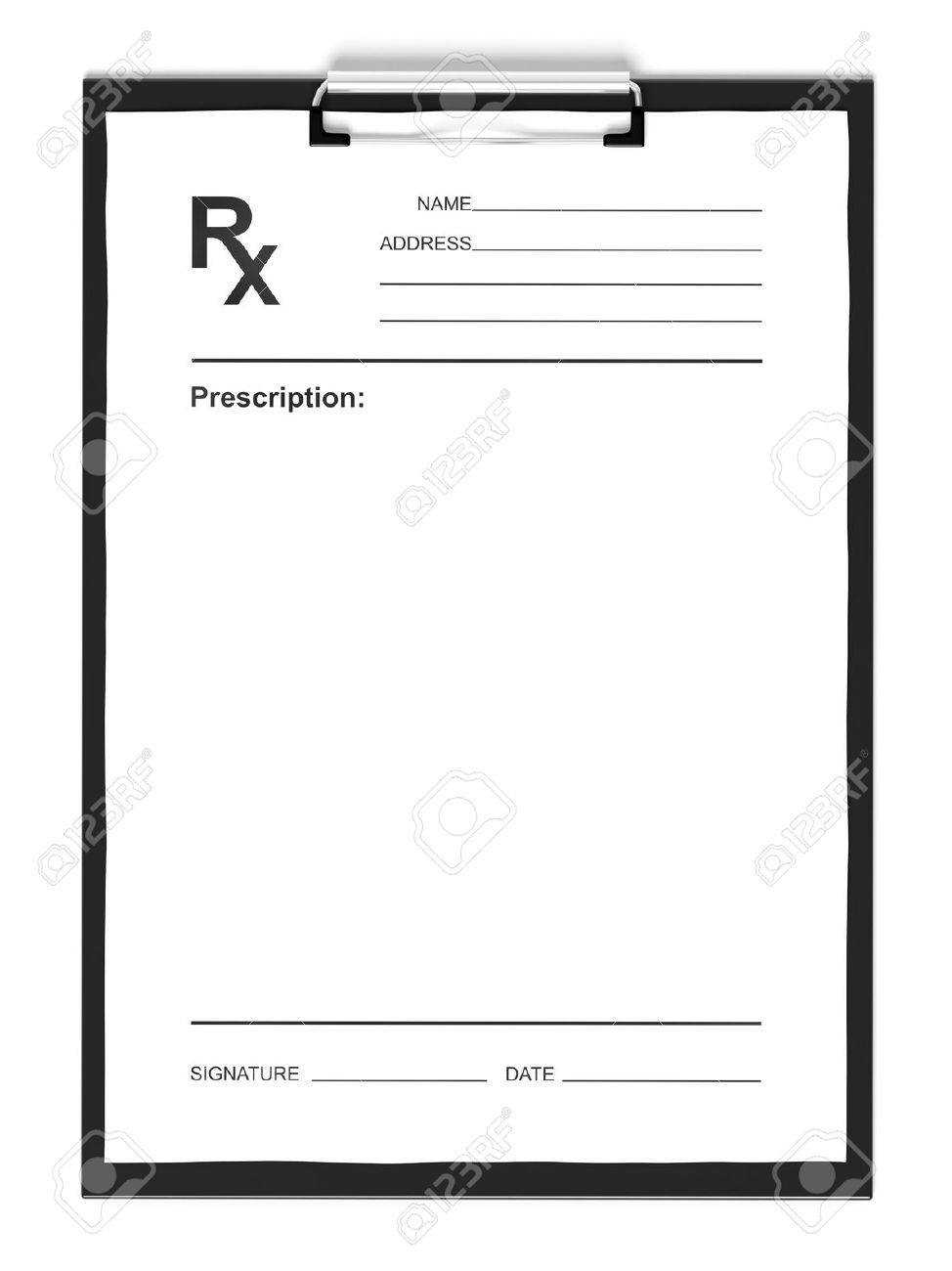 Blank Prescription Form - Calep.midnightpig.co Within Blank Prescription Pad Template