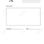 Blank Rx Prescription Form. Medical Concept. Vector Illustration In Blank Prescription Form Template
