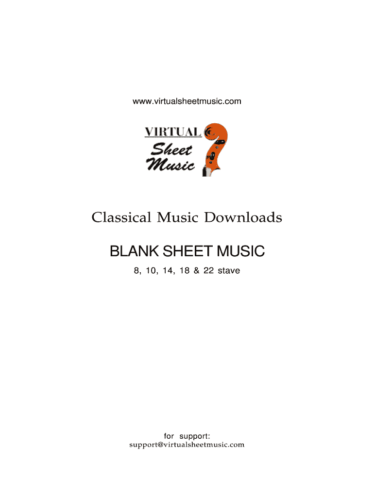 Blank Sheet Music To Type On – Fill Online, Printable With Regard To Blank Sheet Music Template For Word