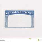 Blank Social Security Card Stock Image. Image Of Document Throughout Blank Social Security Card Template
