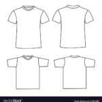 Blank T Shirt Template Front And Back Regarding Blank Tee Shirt Template