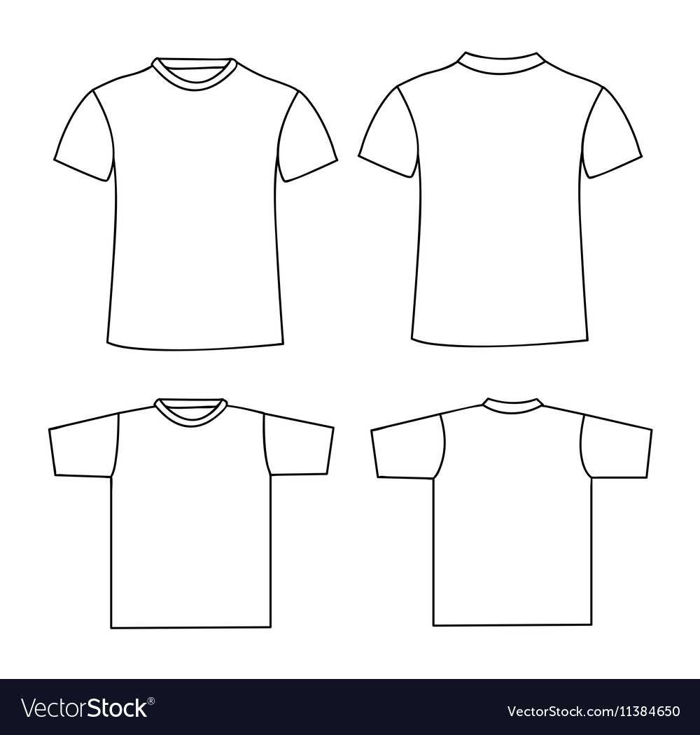 Blank T Shirt Template Front And Back Throughout Blank Tshirt Template Pdf