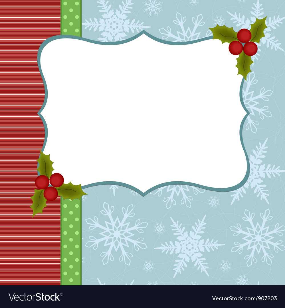 Blank Template For Christmas Greetings Card In Blank Christmas Card Templates Free