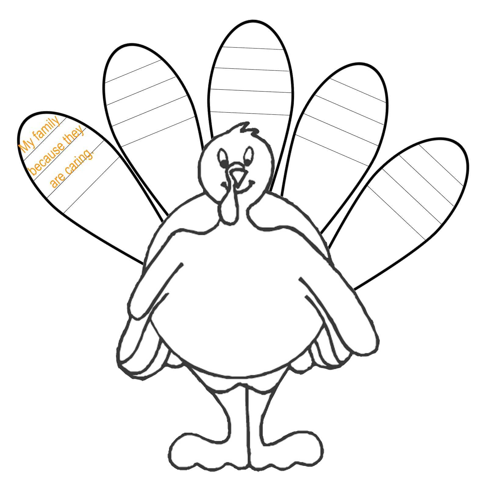 Blank Turkey Template - Dalep.midnightpig.co For Blank Turkey Template