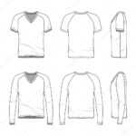 Blank V Neck T Shirt And Tee. — Stock Vector © Aunaauna2012 With Regard To Blank V Neck T Shirt Template