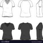 Blank V-Neck T-Shirt with regard to Blank V Neck T Shirt Template