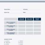 Blue And Gray Simple College Report Card – Templatescanva Intended For College Report Card Template
