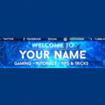 Blue Youtube Banner – Calep.midnightpig.co Pertaining To Youtube Banners Template