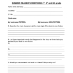 Book Report Template 8Th Grade With Regard To Nonfiction Book Report Template
