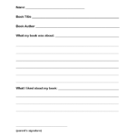 Book Report Worksheet | Printable Worksheets And Activities For 2Nd Grade Book Report Template