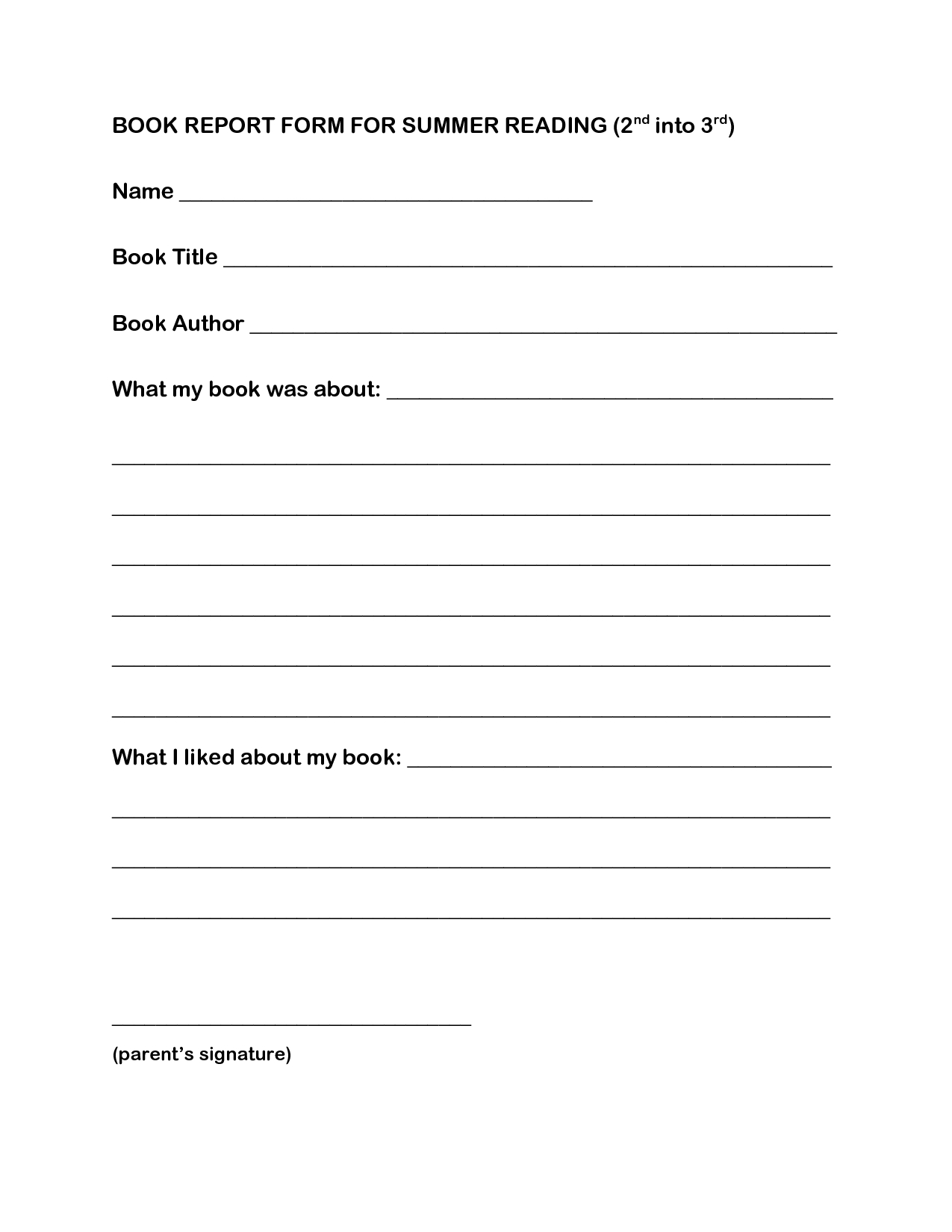 Book Report Worksheet | Printable Worksheets And Activities For 2Nd Grade Book Report Template