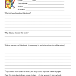 Book Review Worksheet Grade 5 | Printable Worksheets And With Book Report Template Grade 1