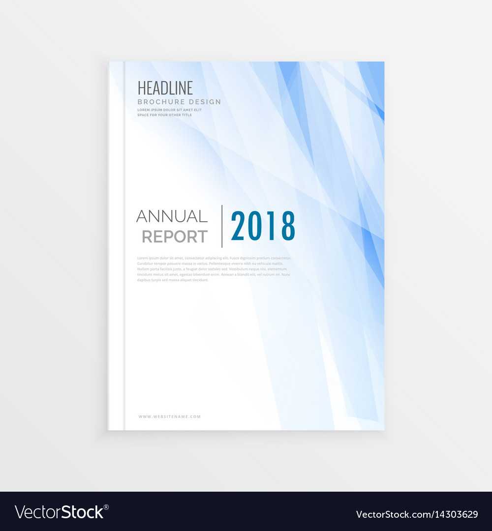 Brochure Design Template Annual Report Cover For Technical Report Cover Page Template