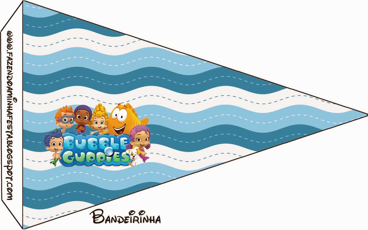 Bubble Guppies Free Party Printables. – Oh My Fiesta! In English Intended For Bubble Guppies Birthday Banner Template