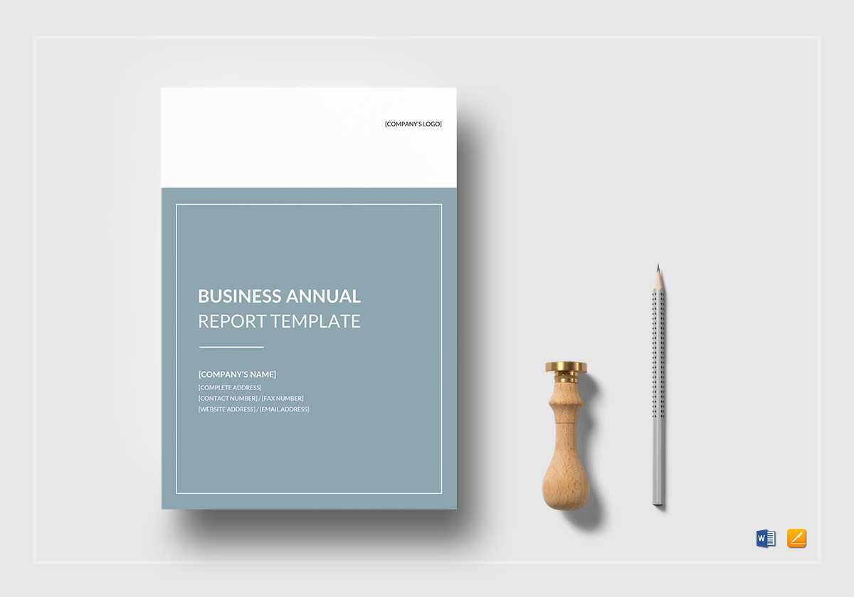 Business Annual Report Template For Word Annual Report Template