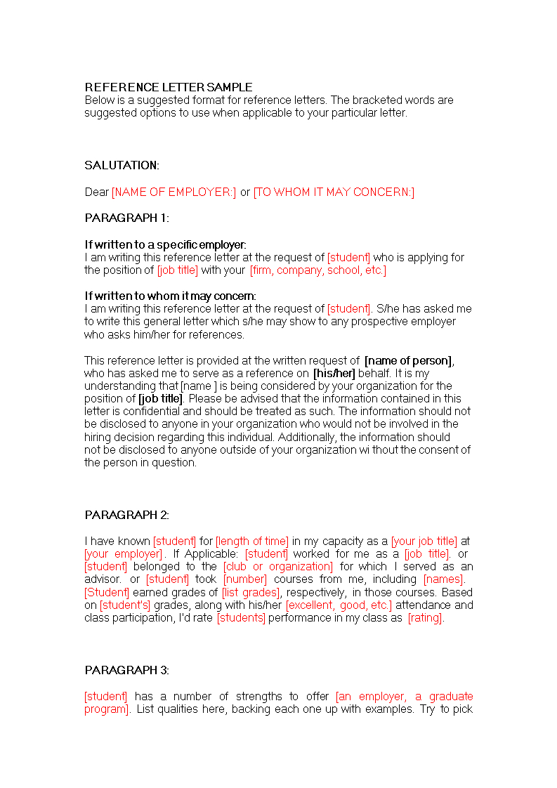 Business Reference Letter For A Colleague | Templates At With Regard To Business Reference Template Word