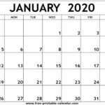 Calendar Template Jan 2020 – Calep.midnightpig.co In Blank Word Wall Template Free
