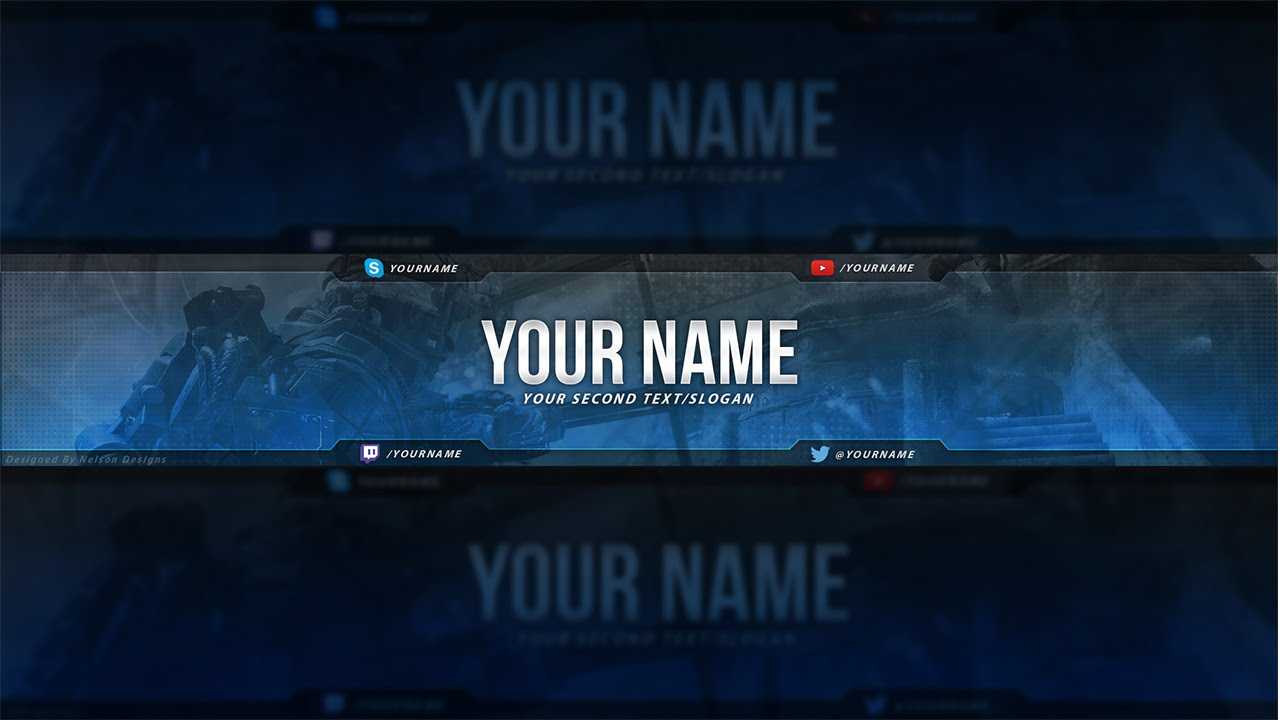 Call Of Duty Youtube Banner Template – Free Download (Psd) For Youtube Banners Template
