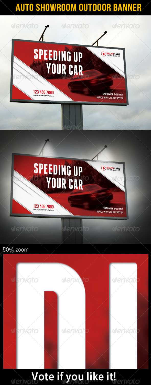 Car Banner Graphics, Designs & Templates From Graphicriver Inside Outdoor Banner Design Templates