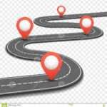 Car Road, Street, Highway Business Roadmap Infographics Within Blank Road Map Template