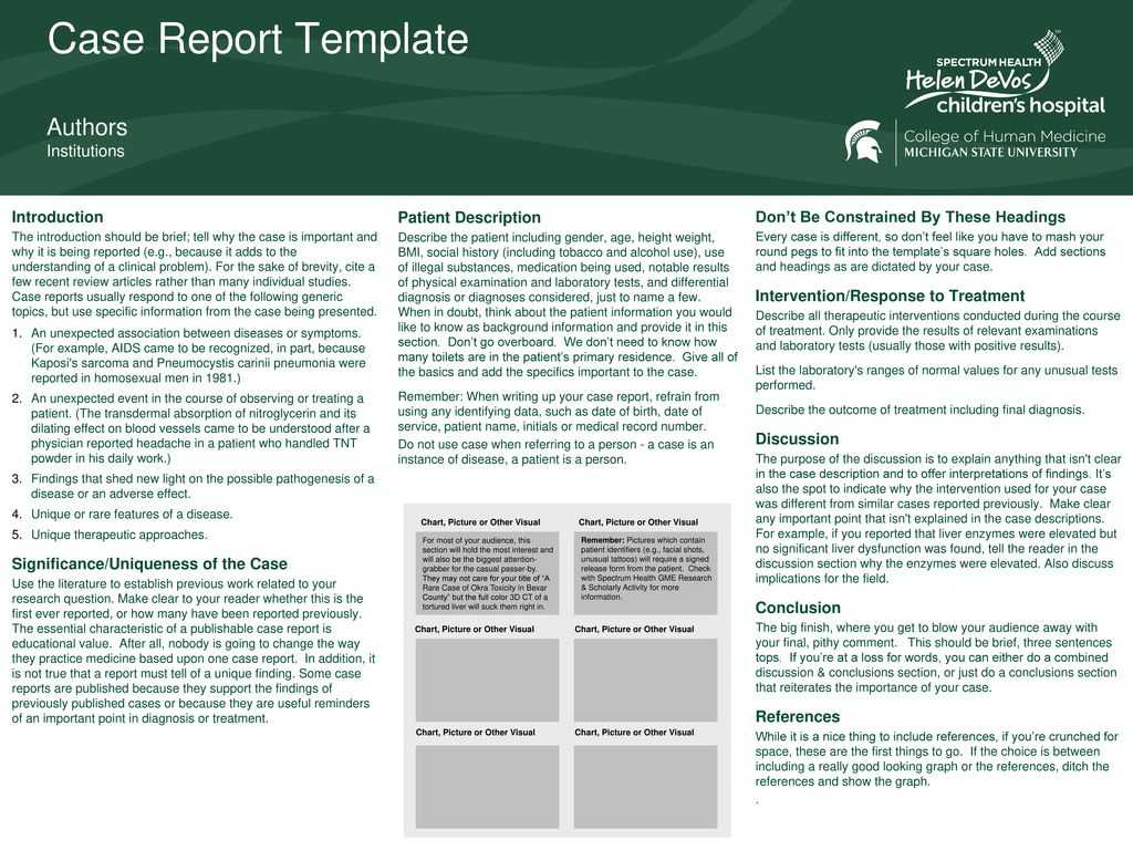 Case Report Template Authors Institutions Introduction – Ppt Within Intervention Report Template