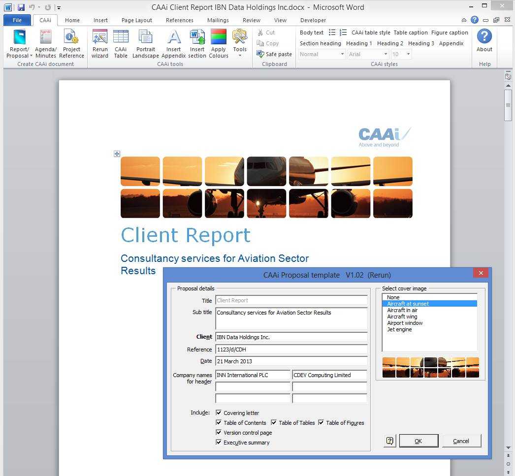 Cdev | Services | Custom Templates Inside Report Template Word 2013