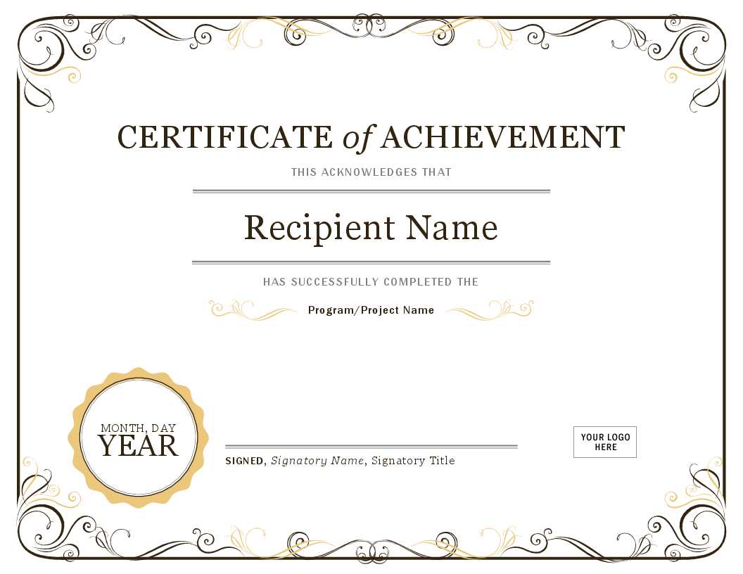 Certificate Template Ms Word - Falep.midnightpig.co With Graduation Certificate Template Word