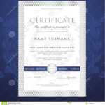 Certificate Template. Printable / Editable Design For Inside Blank Certificate Of Achievement Template