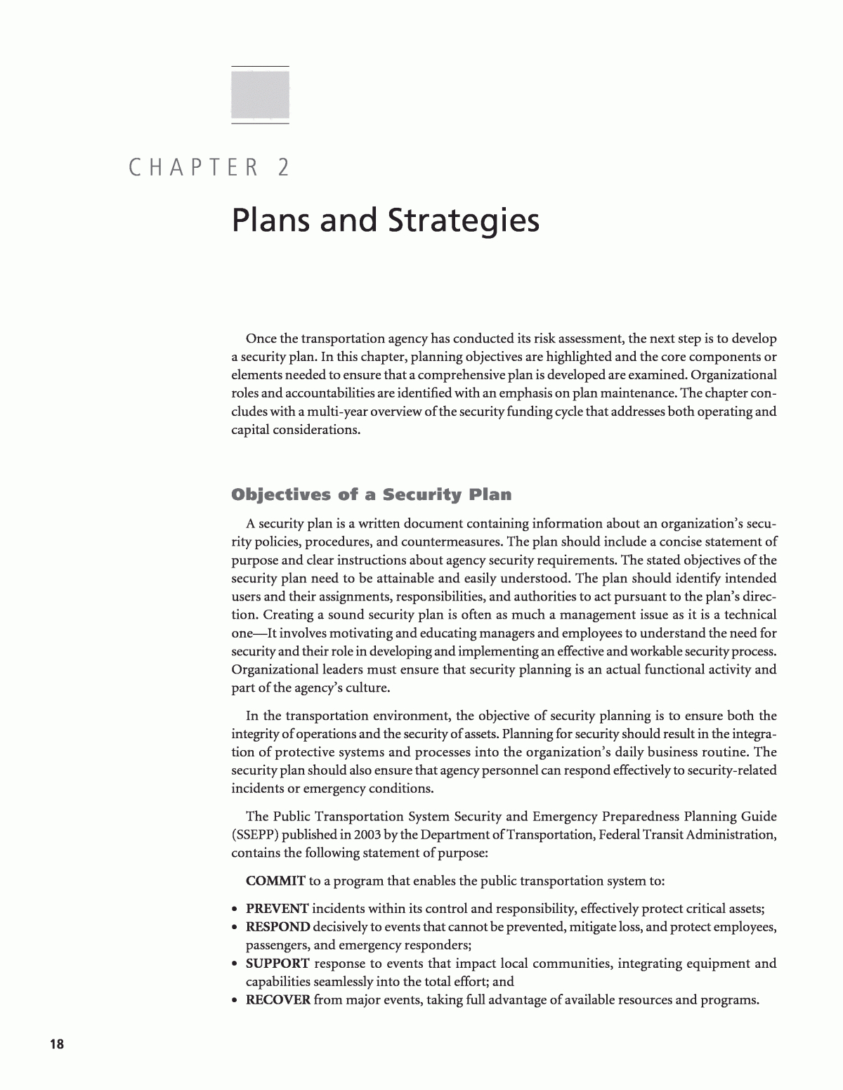 Chapter 2 – Plans And Strategies | Security 101: A Physical Inside Physical Security Risk Assessment Report Template