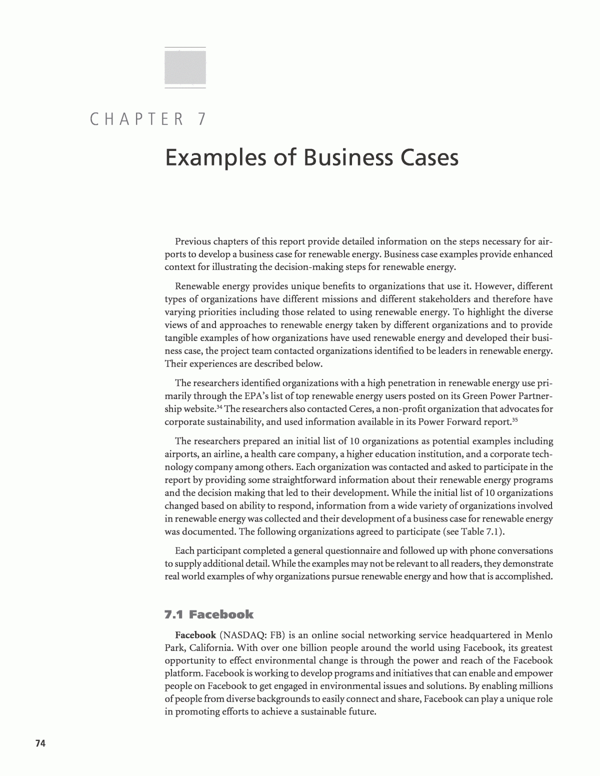 Chapter 7 – Examples Of Business Cases | Developing A Pertaining To Section 7 Report Template