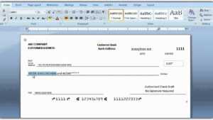 Cheque Template For Word - Dalep.midnightpig.co pertaining to Personal Check Template Word 2003