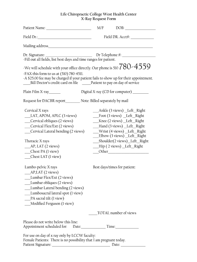 Chiropractic X Ray Report Template – Fill Online, Printable In Chiropractic X Ray Report Template