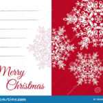 Christmas Greeting Card Template With Blank Text Field Stock Pertaining To Blank Christmas Card Templates Free