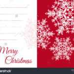 Christmas Vector Greeting Card Template Blank | Royalty Free Within Free Printable Blank Greeting Card Templates