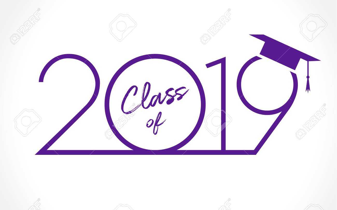 Class Of 20 19 Year Graduation Banner, Awards Concept. T Shirt.. With Regard To Graduation Banner Template