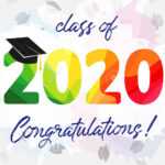 Class Of 2020 Year Graduation Banner, Awards Concept. Shining.. Within Graduation Banner Template
