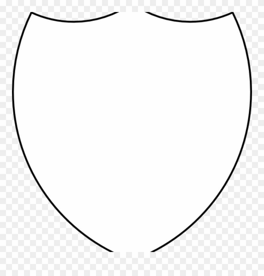 Clipart Coat Of Arms Shield Outline In Blank Shield Template Printable