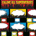 Clipart Letters Superhero, Clipart Letters Superhero Within Bulletin Board Template Word