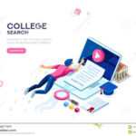 College Web Page Banner Template Stock Vector – Illustration For College Banner Template