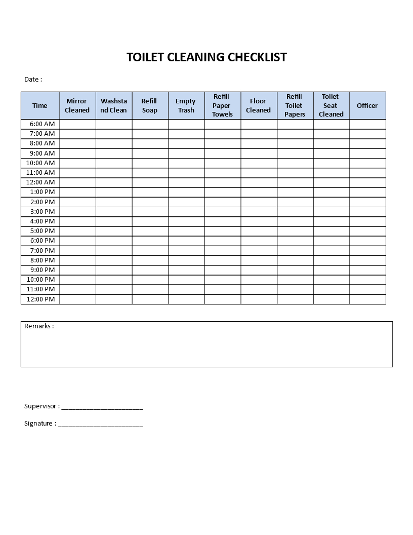 Commercial Bathroom Cleaning Checklist Template – Falep Throughout Cleaning Report Template