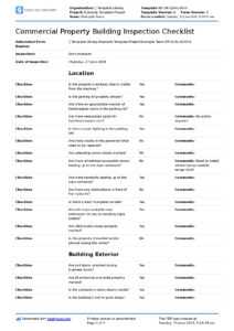Commercial Property Inspection Checklist Template (Use It intended for Commercial Property Inspection Report Template