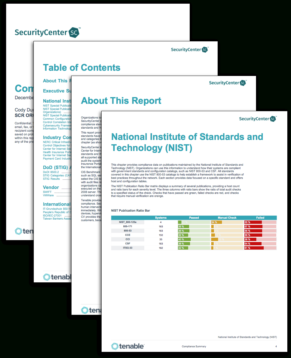 Compliance Summary Report – Sc Report Template | Tenable® In Compliance Monitoring Report Template